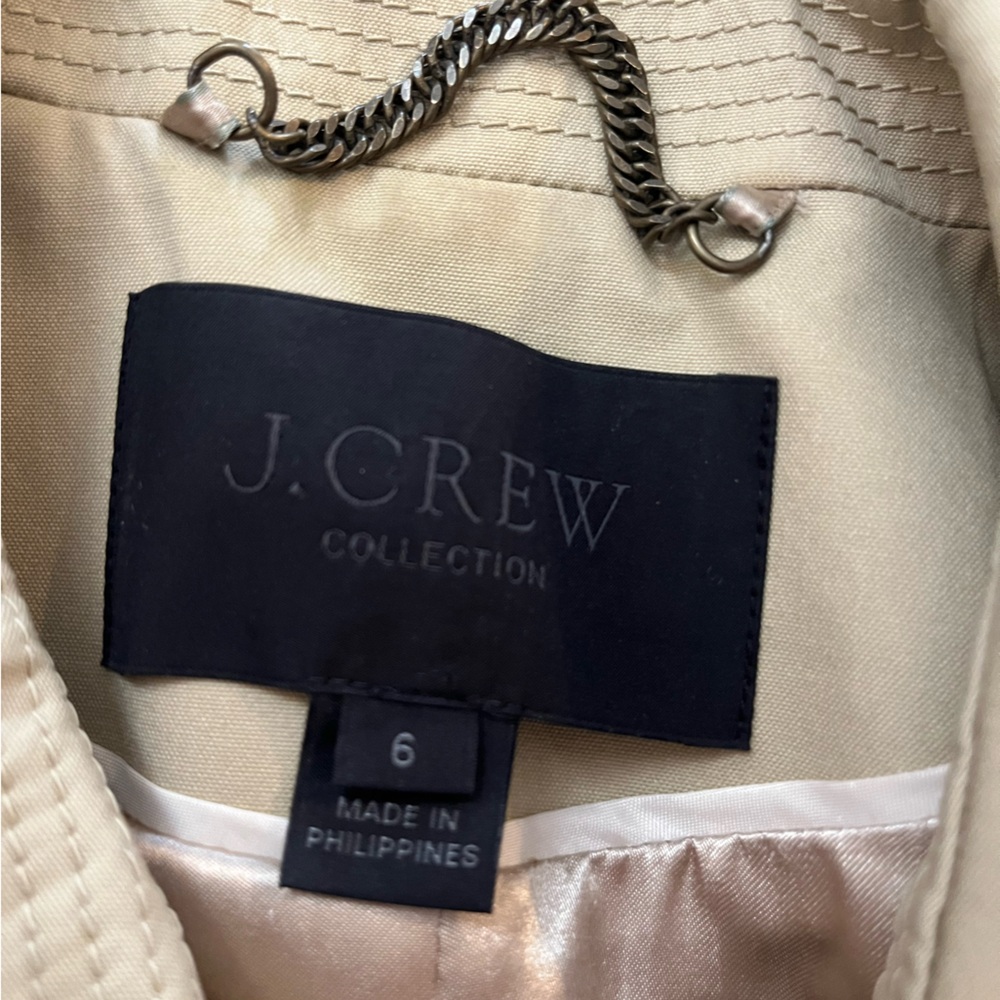 J. Crew Collection Icon Beige Double-Breasted Tre… - image 6